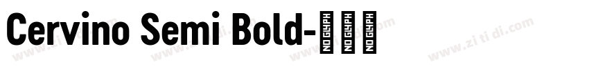 Cervino Semi Bold字体转换